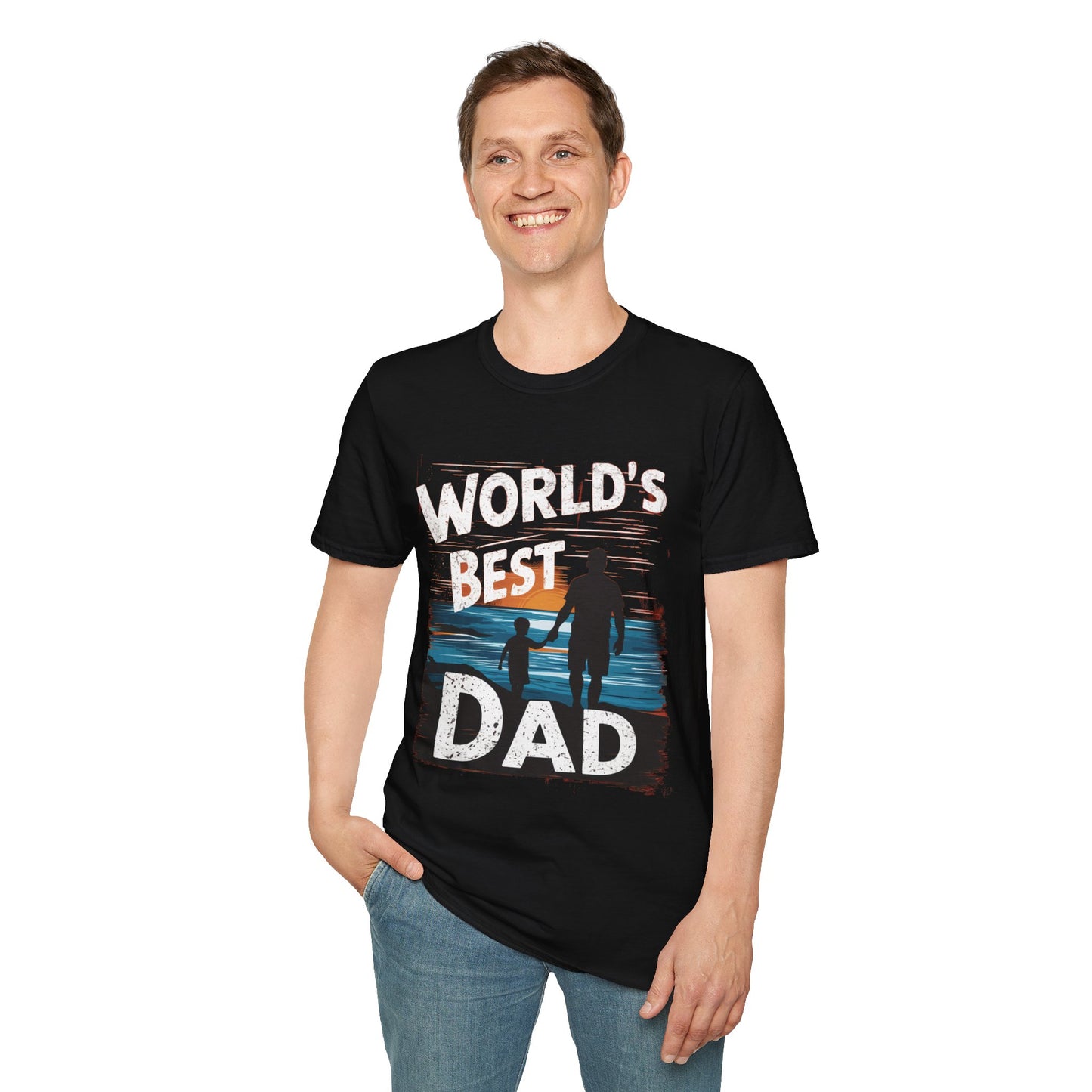 World's best dad Unisex Softstyle T-Shirt