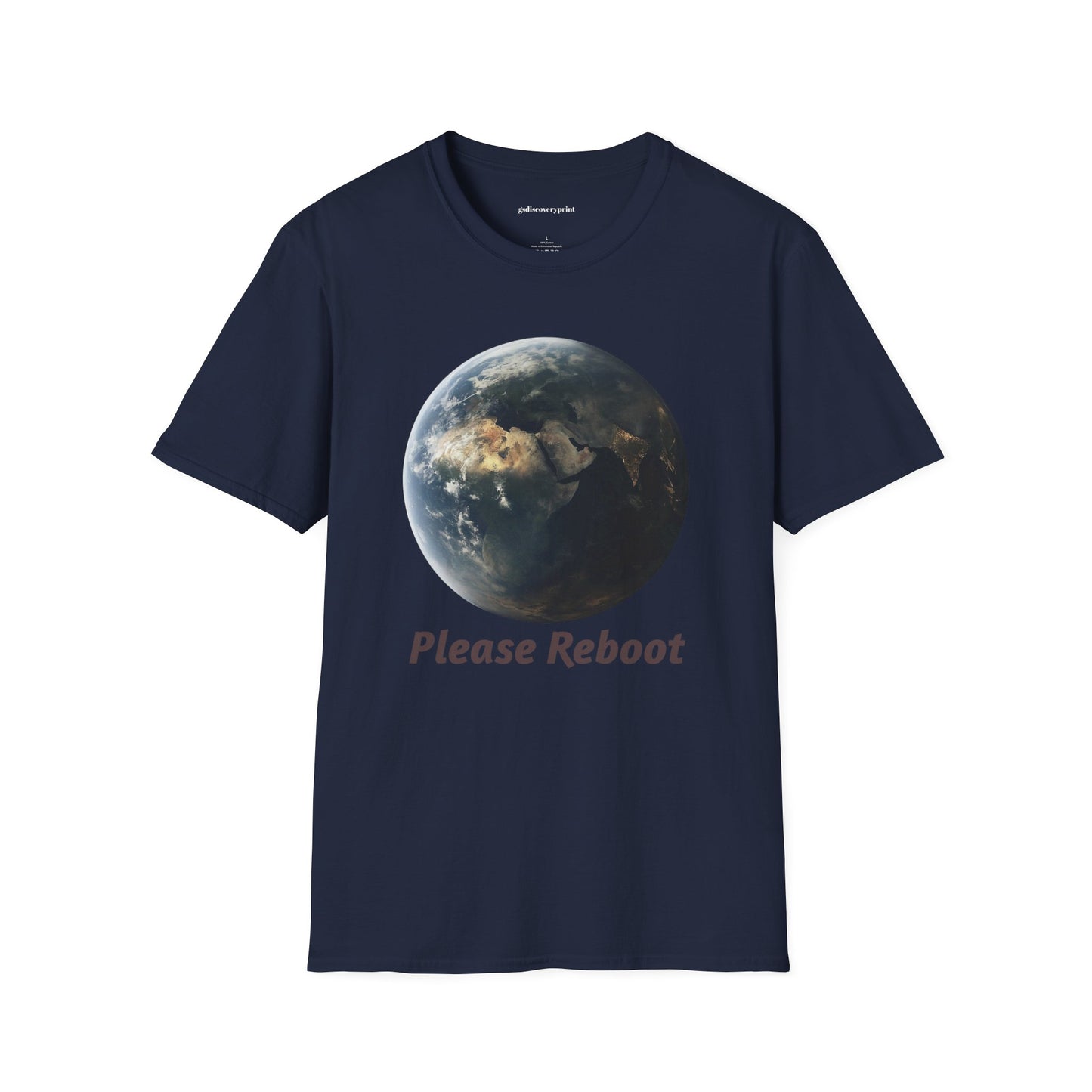 Please reboot Unisex Softstyle T-Shirt