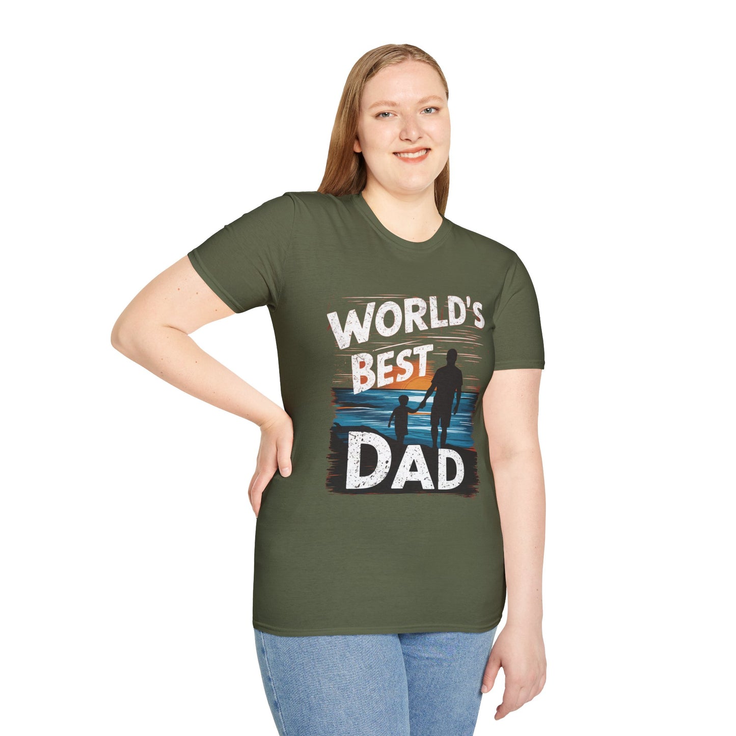 World's best dad Unisex Softstyle T-Shirt